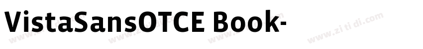 VistaSansOTCE Book字体转换